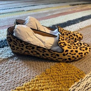 JCrew Leopard Calf Hair Cora Loafer